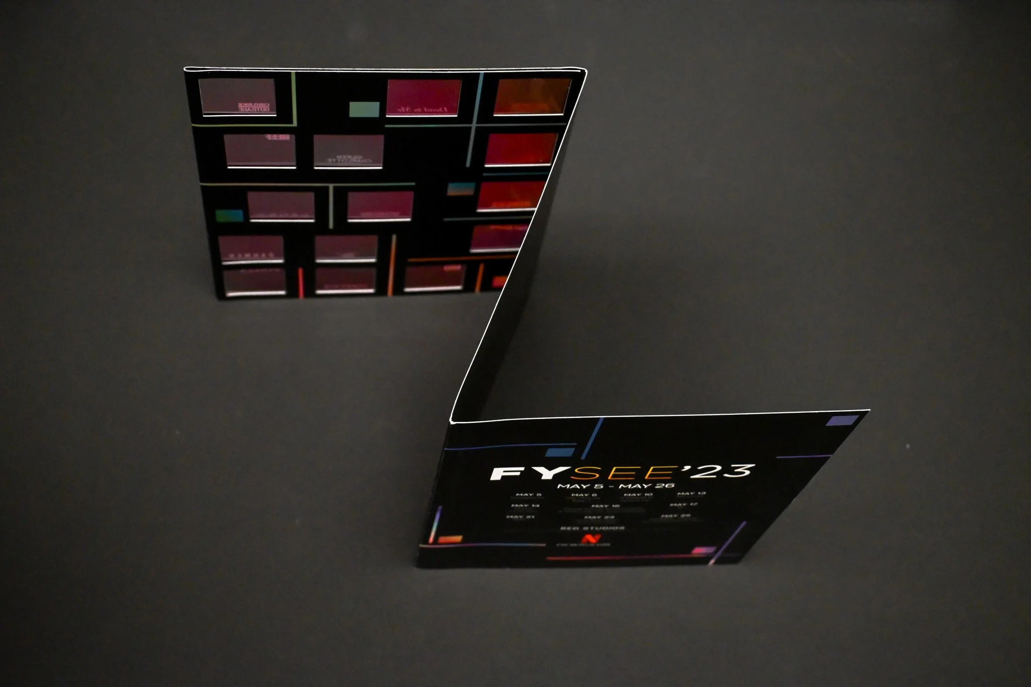 Award-winning custom invitation card designed for Netflix