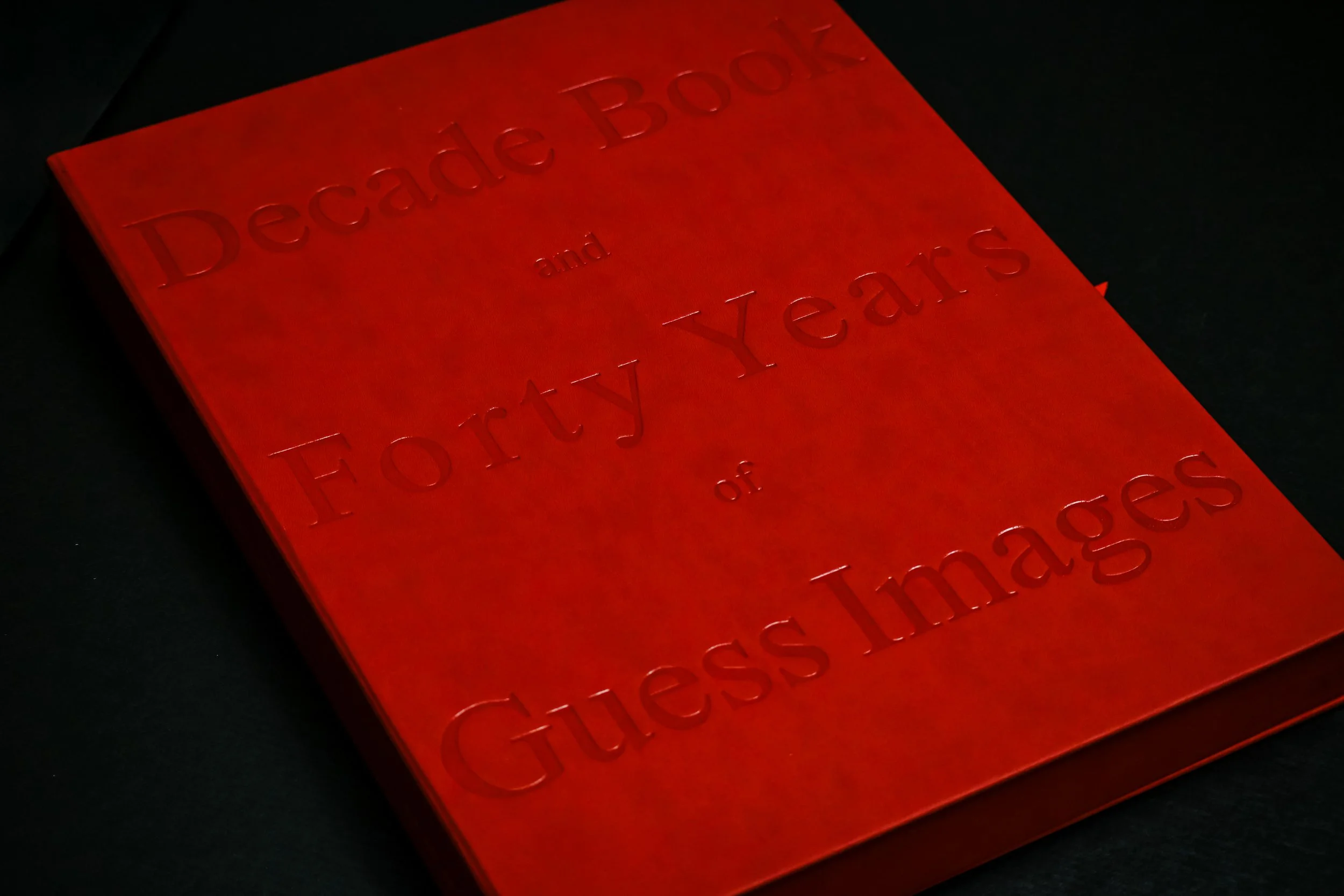 Award-winning casebound book with sleeve, printed for GUESS?