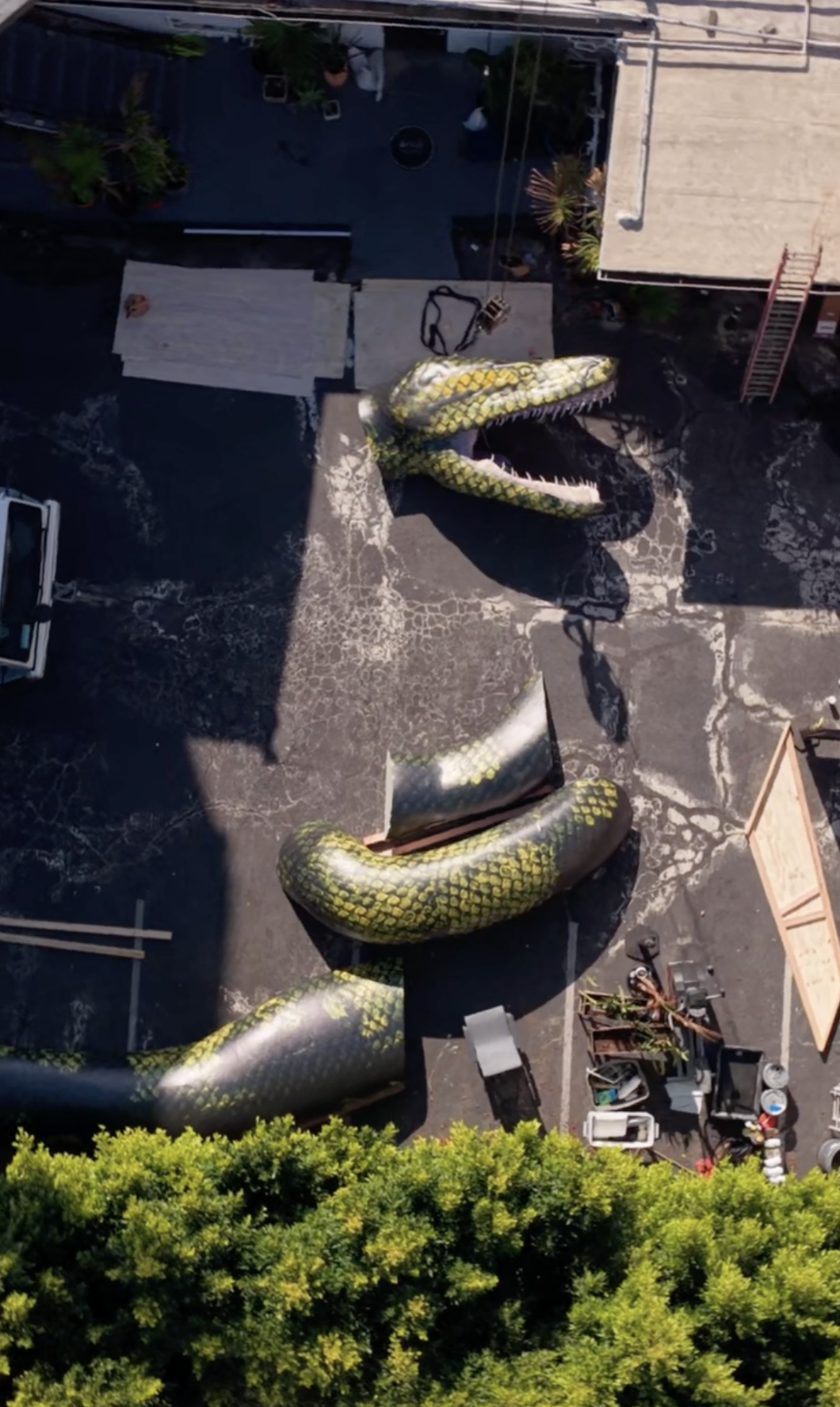 Specialty 3D billboard produced for the Anaconda film by Sony