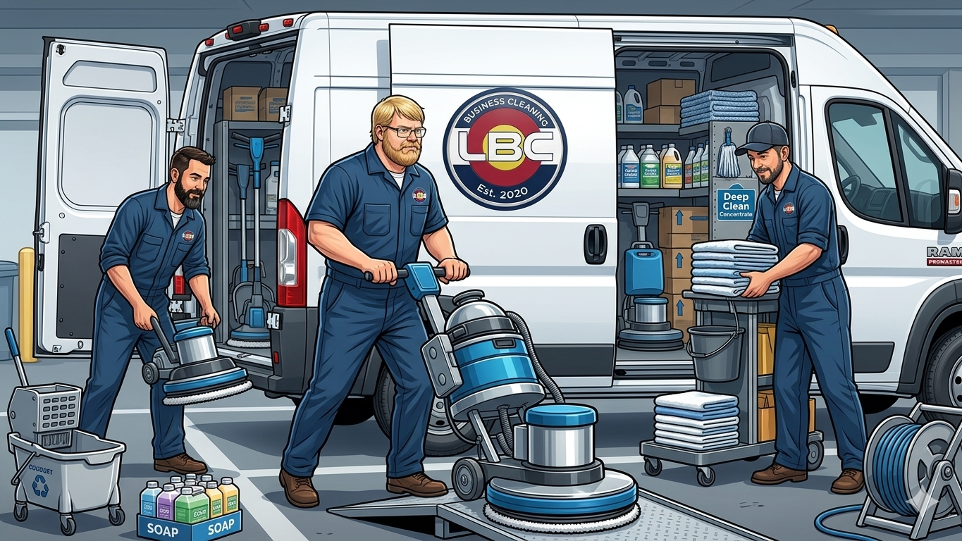 Loyal Business Cleaning Owners Unloading Van