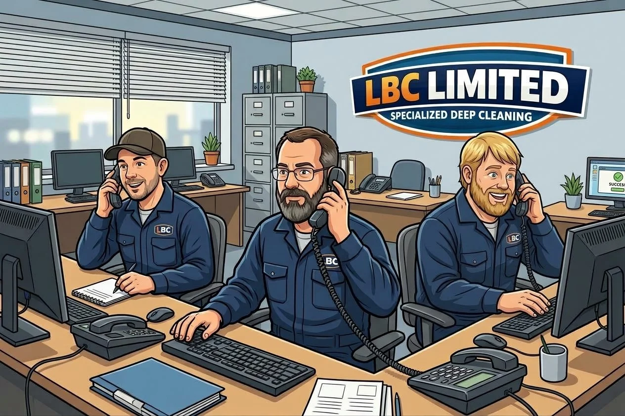 Loyal Business Cleaning Owners Talking To Customers