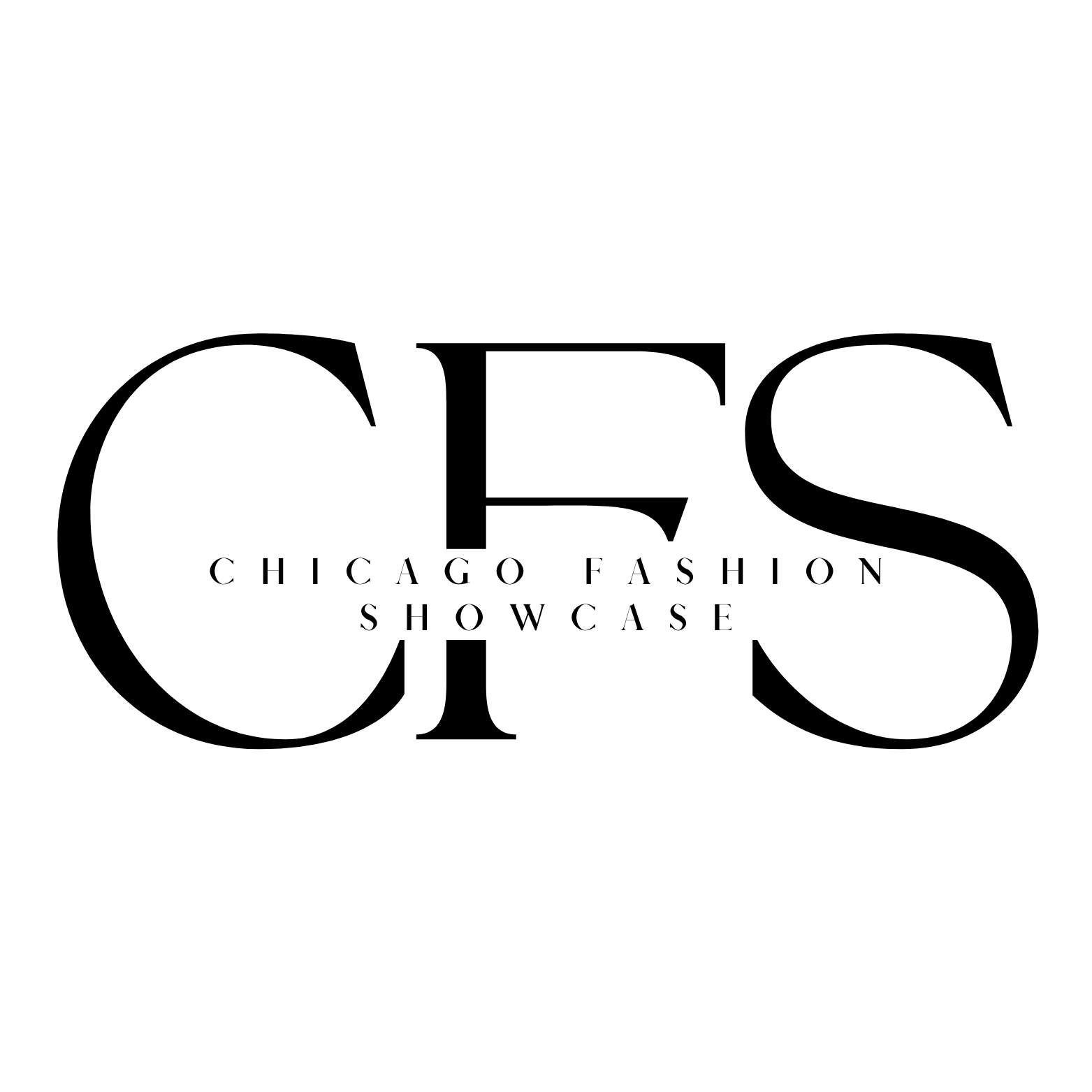 Chicago Fashion Showcase logo with bold black letters 'CFS' and smaller text 'Chicago Fashion Showcase' underneath.