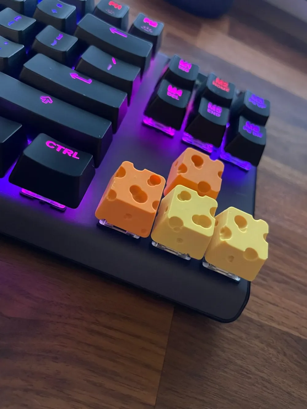 cheese key caps