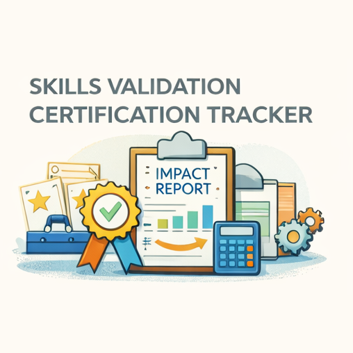 This tracker helps document when employees have demonstrated proficiency in specific skills, tasks, or knowledge areas. It supports more consistent validation standards, gives leaders a better picture of team capability, and makes readiness easier to