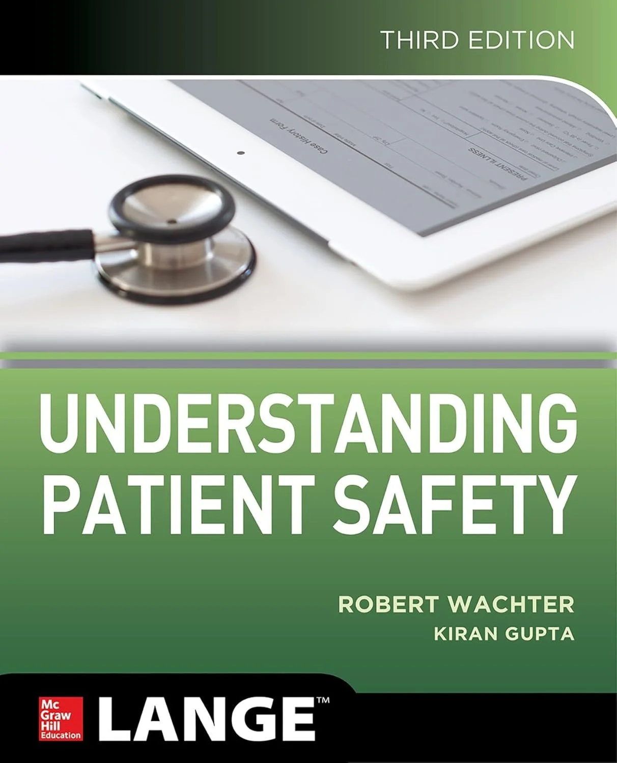 Book cover, Understanding Patient Safety