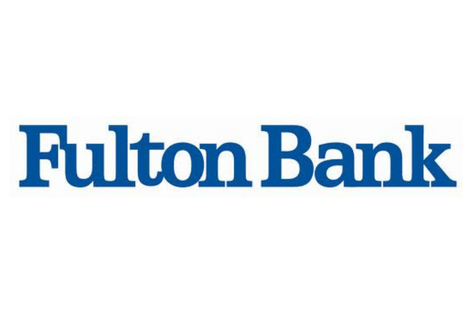 Fulton Bank logo in blue text on a white background.
