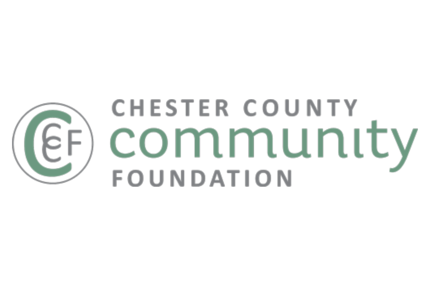 Logo of Chester County Community Foundation with a circular design featuring the letters CCF and the words Chester County Community Foundation.