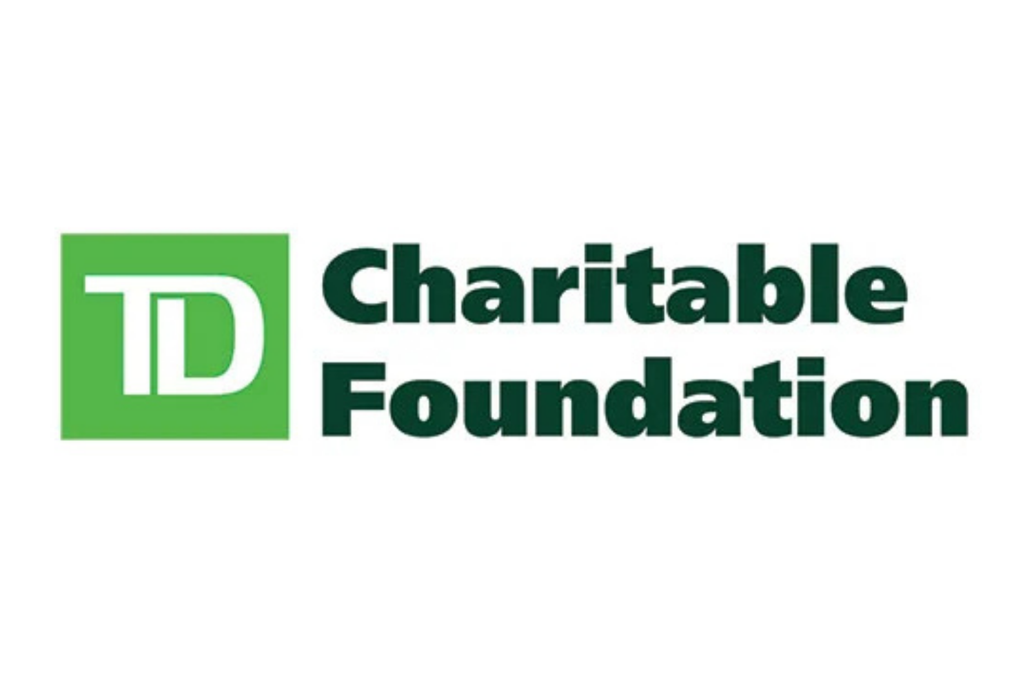 Logo of the TD Charitable Foundation with green and white colors.