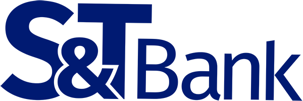 S&T Bank logo in blue text with an ampersand between the two parts.