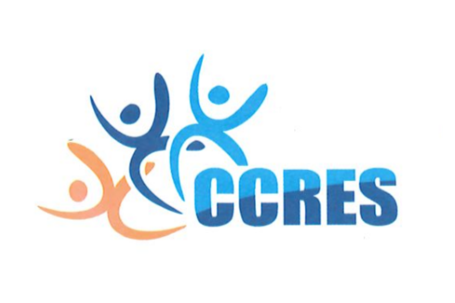 Logo with stylized figures and the text 'CORES' in blue, representing community or social services.