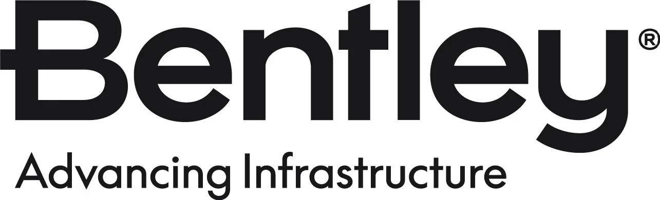 The Bentley logo with the slogan "Advancing Infrastructure" in black text.