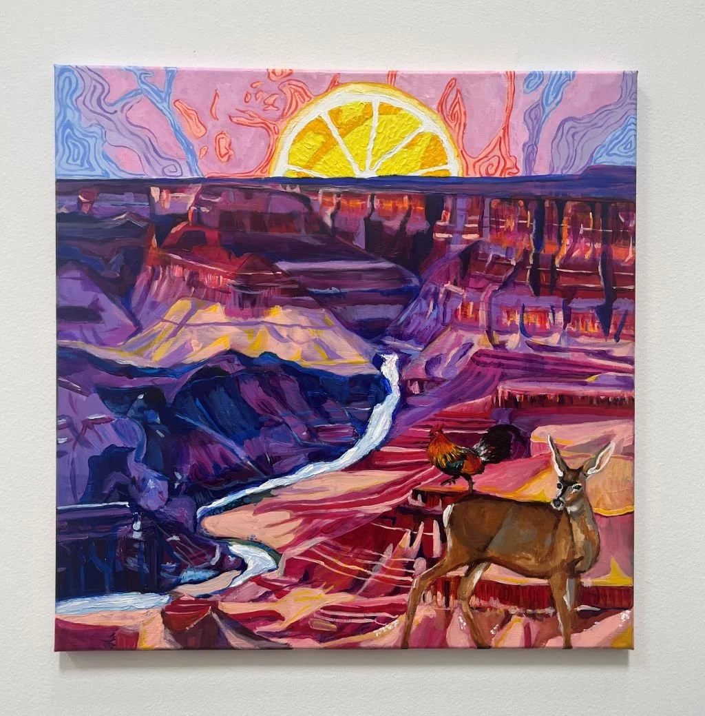 Grand Canyon, 2023. Acrylic on canvas. 24 x 24 inches. 