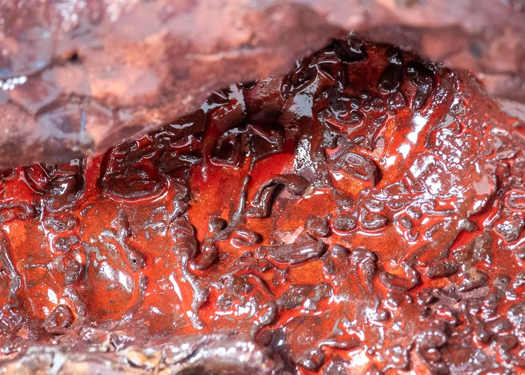 Open Collapse Study II, 2026. Low-fire ceramics and glaze. 5.5 x 12 x 9.5 inches (Detail). 