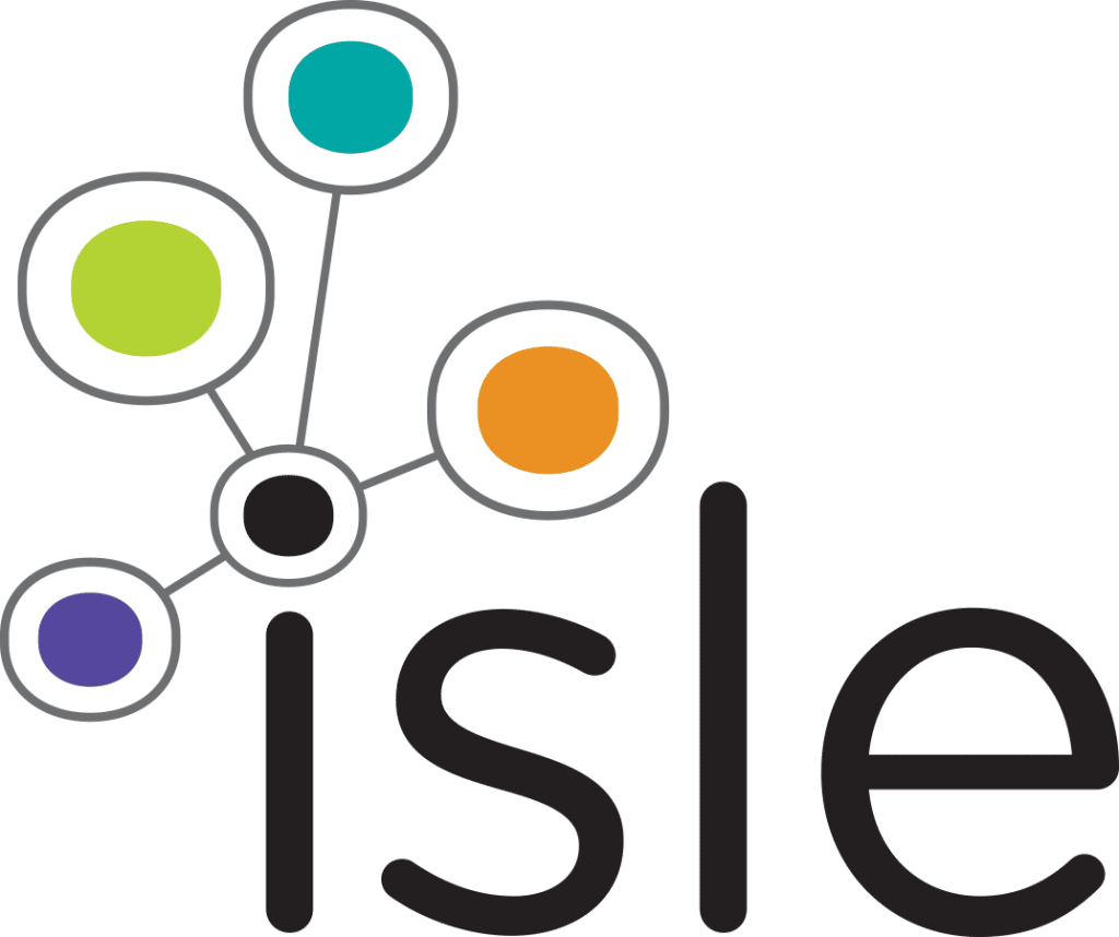 Logo with connected colorful circles and the word 'ise' in lowercase.