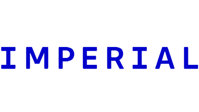 The word 'IMPERIAL' written in large blue capital letters on a black background.