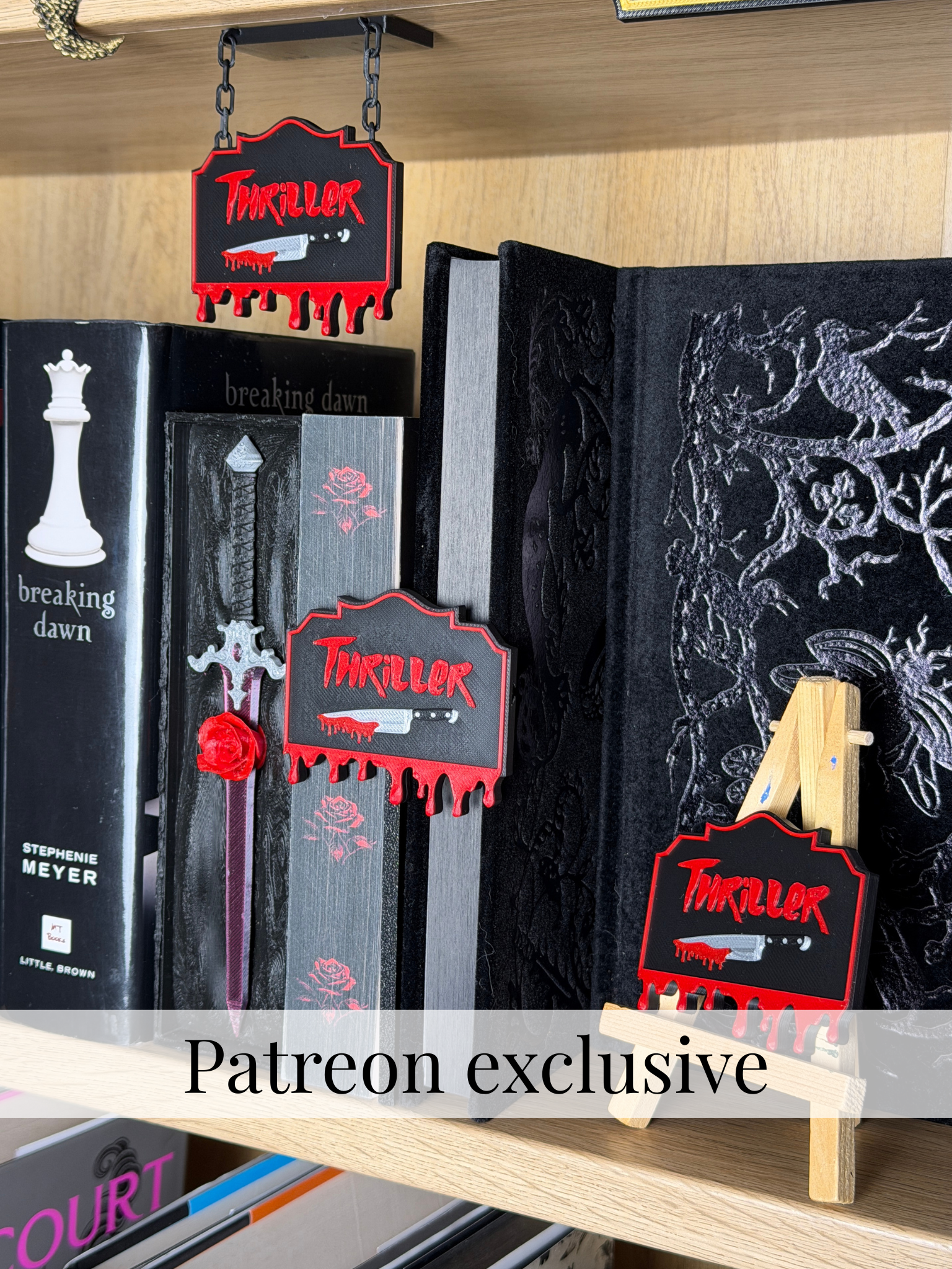 Exclusive Hanging Bookshelf Signs