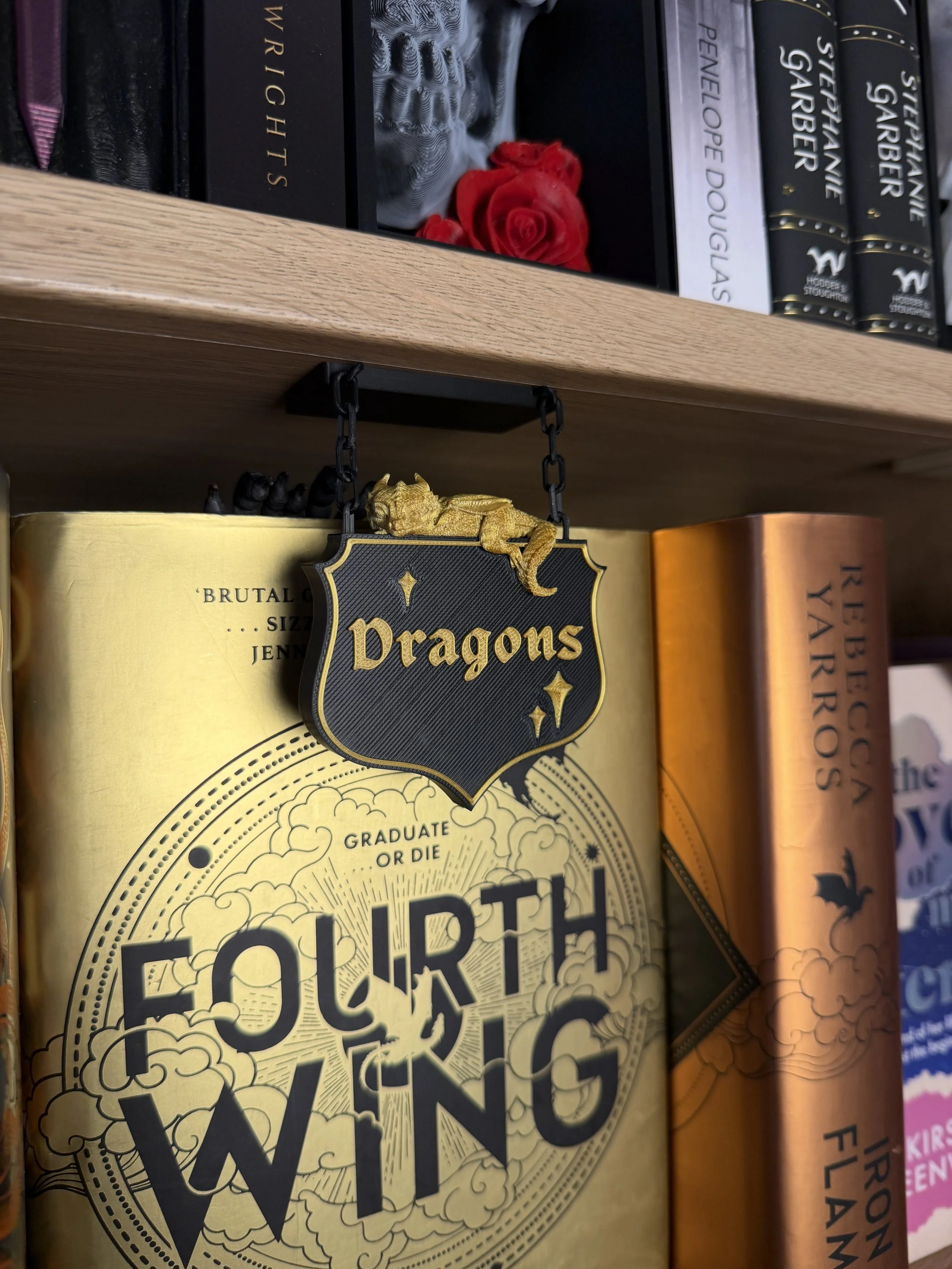 Hanging Bookshelf Signs