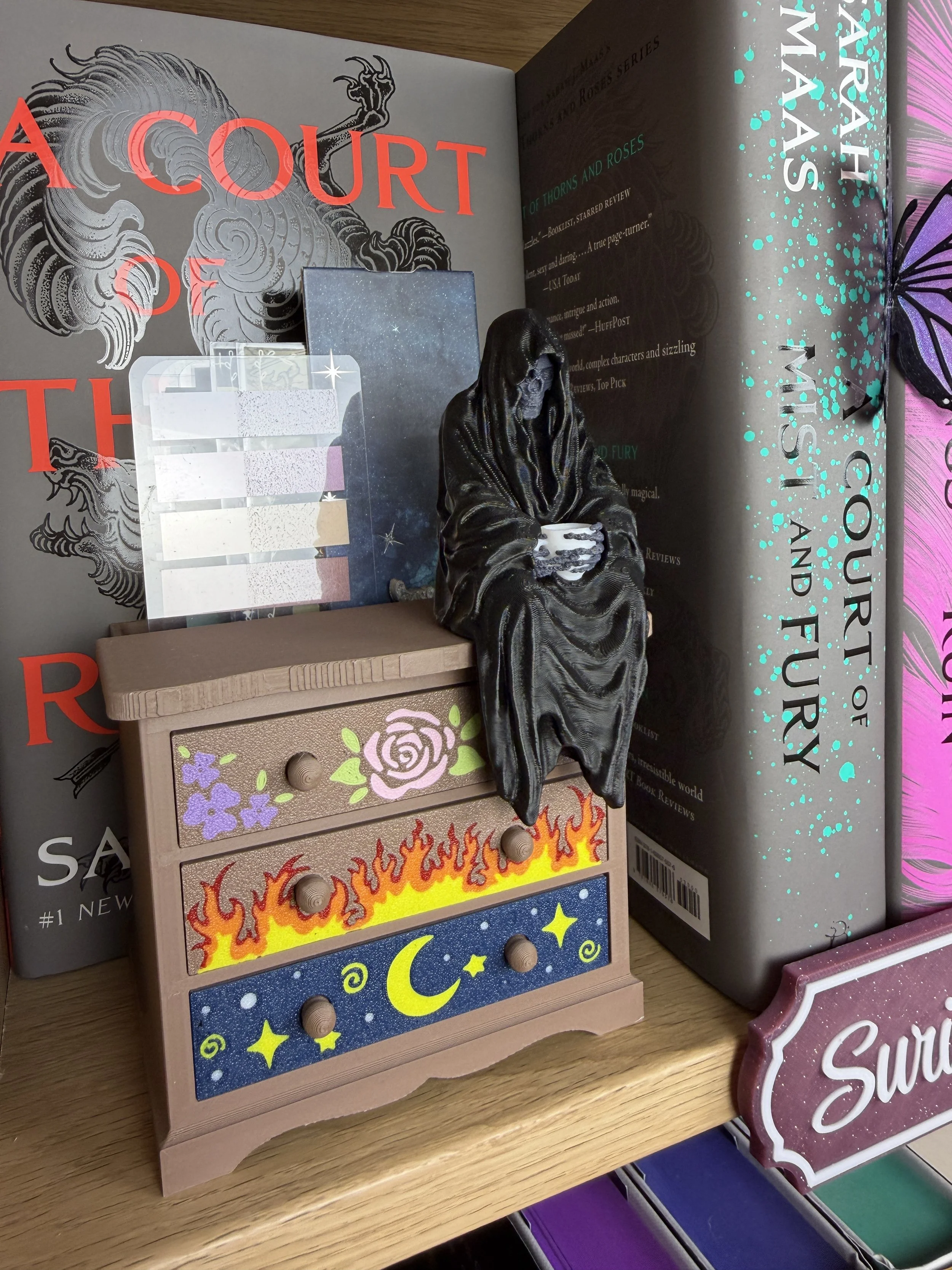 Sitting Grim Reaper with Teacup