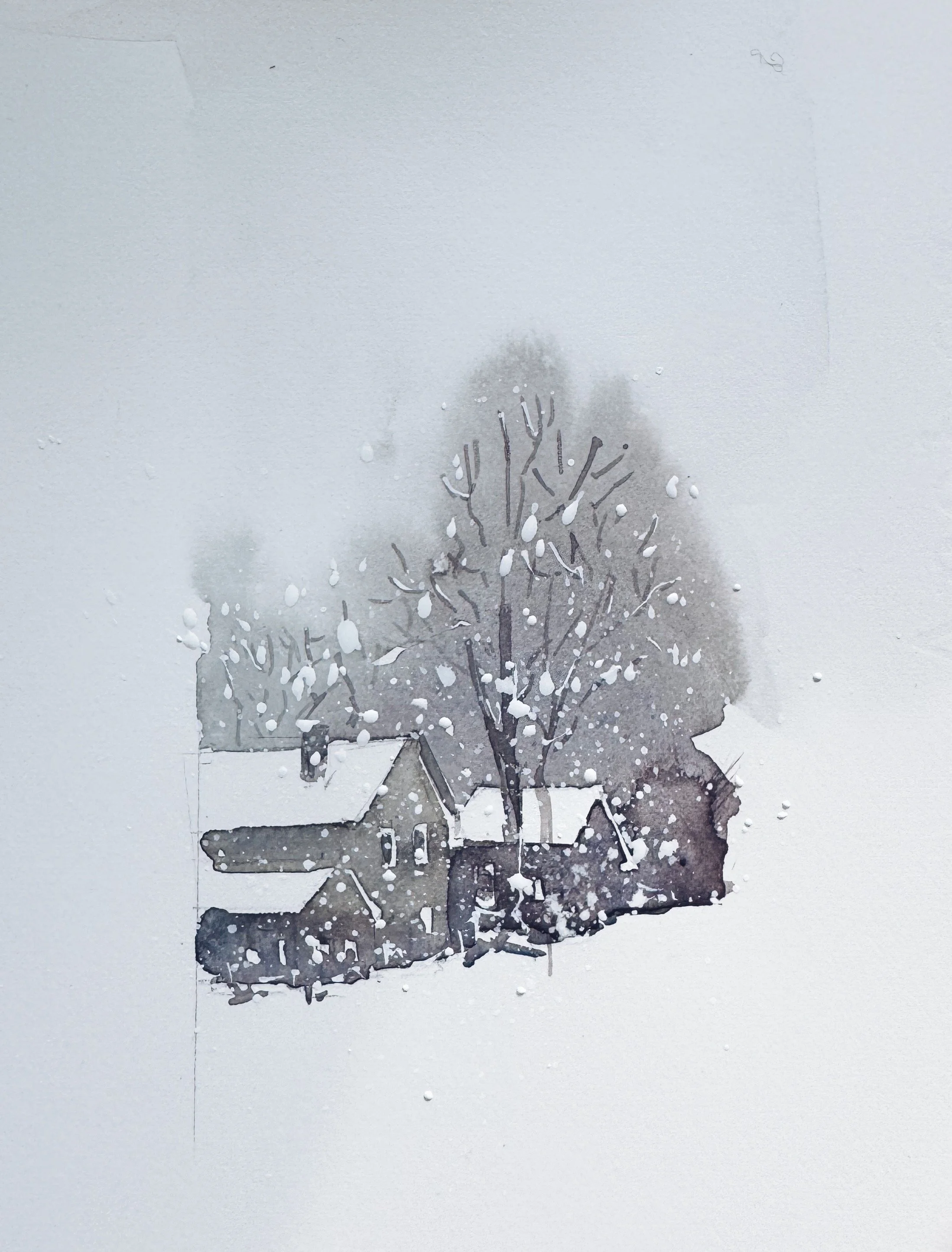 Walking in the Knee-Deep Snow I