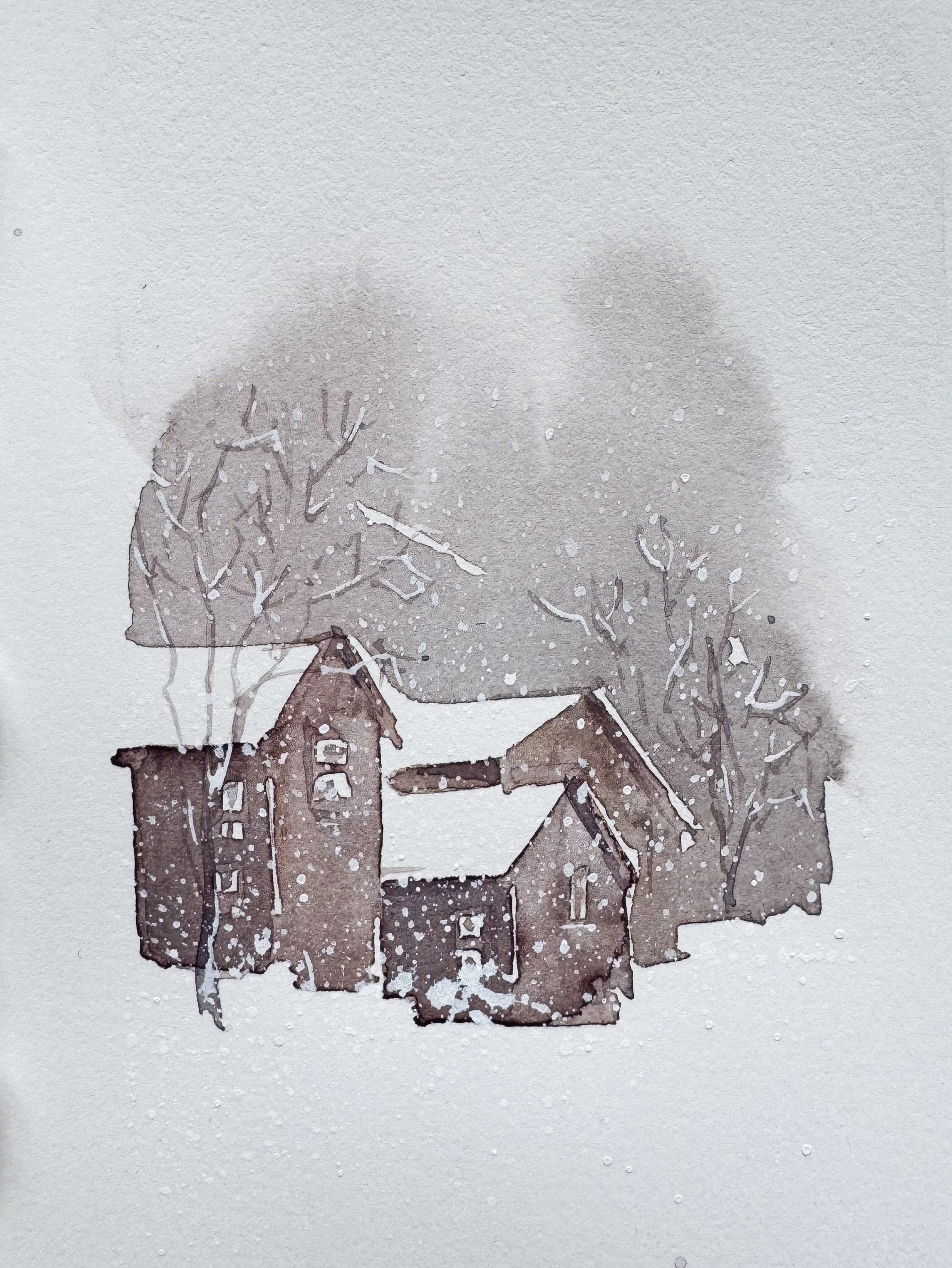 Snow View from the Coffee Shop