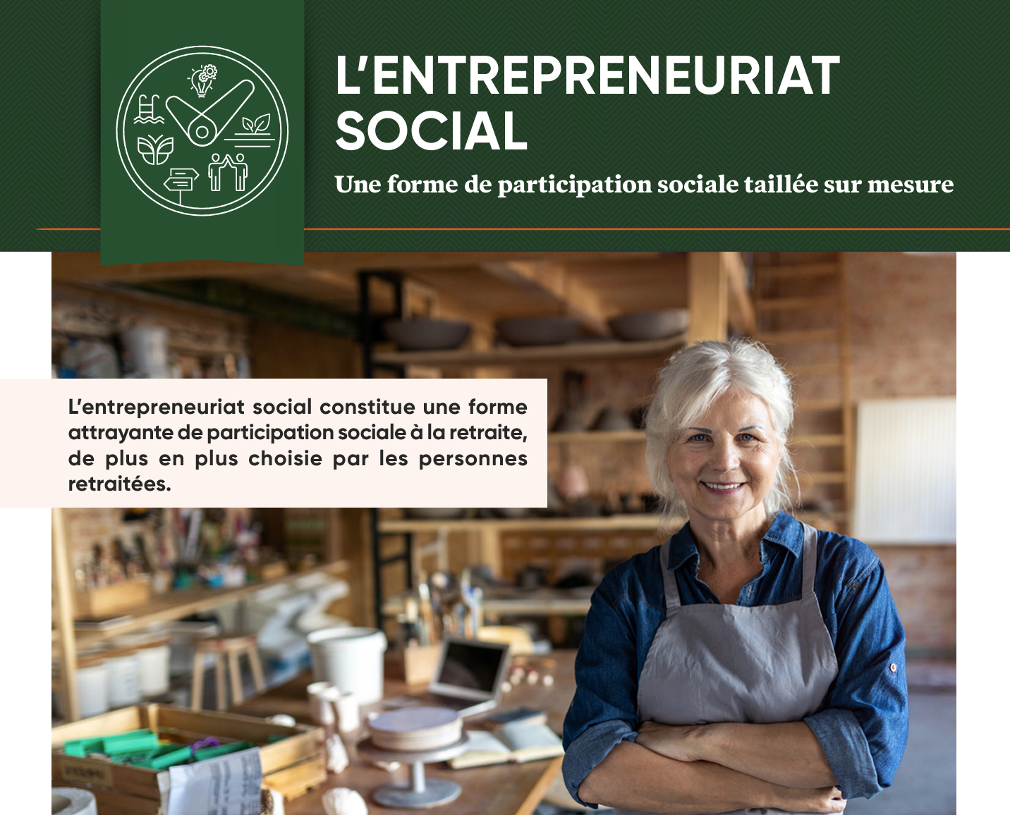 Découvrez le guide de l’entrepreneuriat social à la retraite réalisé en collaboration avec le Réseau Résilience Aîné·es Montréal