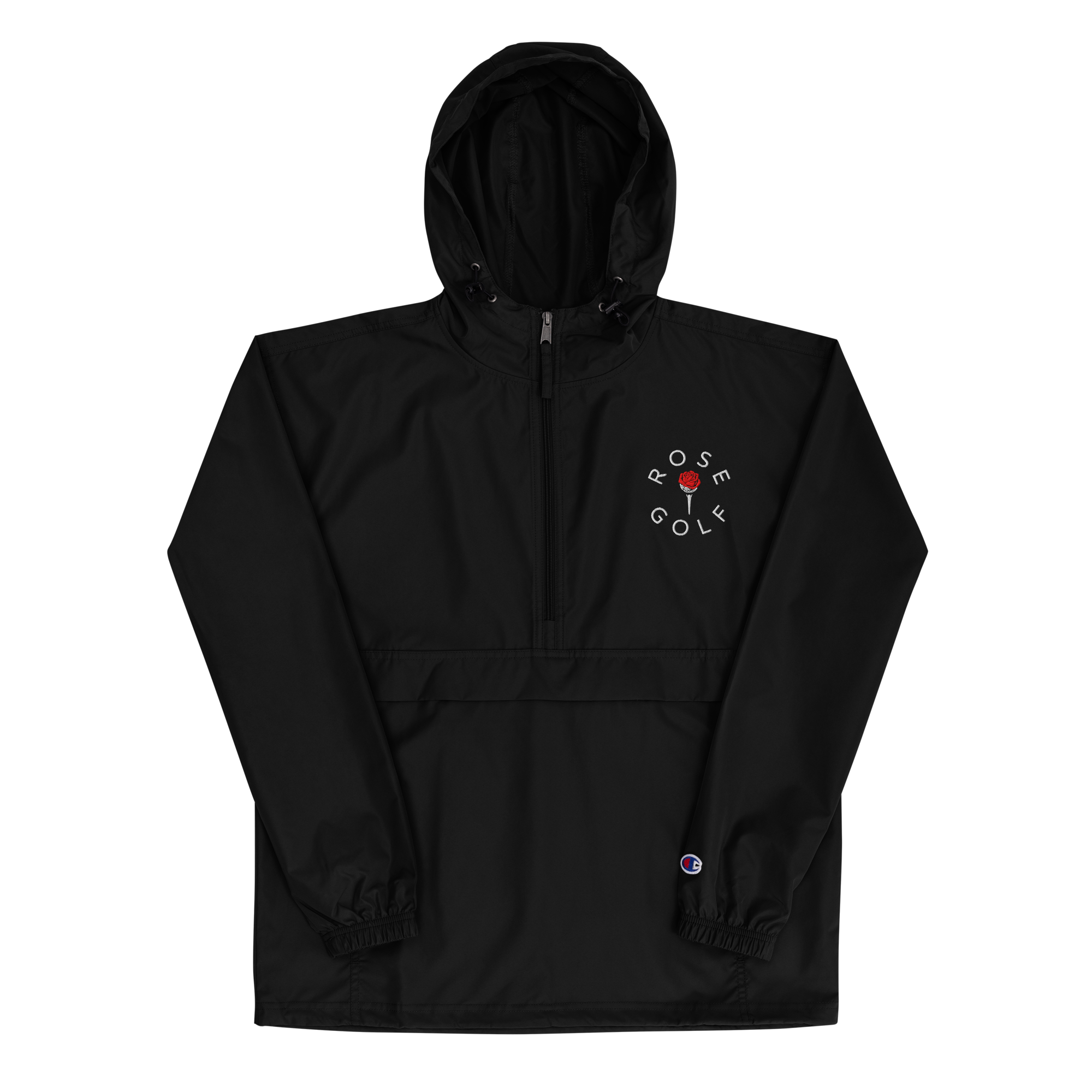 unisex-champion-packable-anorak-black-front-6a3091139eb10.png