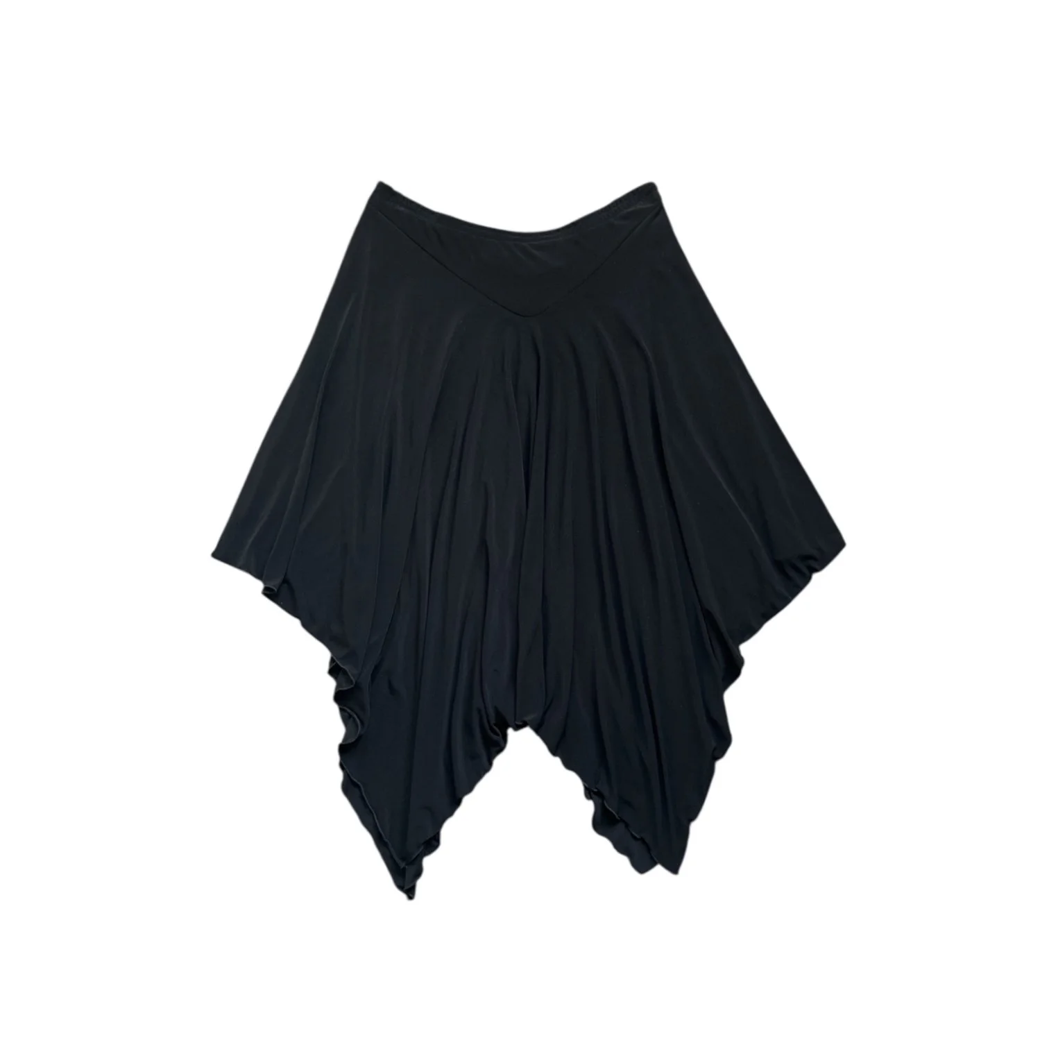 Vintage 90s black asymmetrical slouch skirt