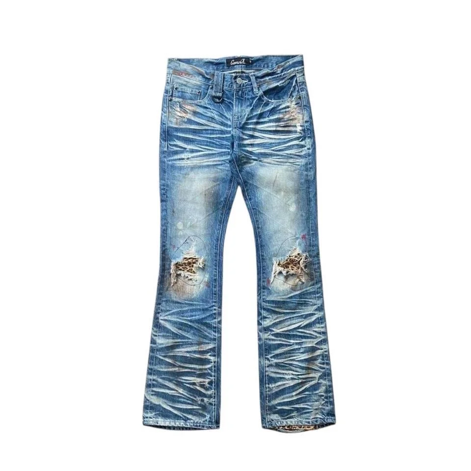 CAVARIA Japanese archival whisker denim