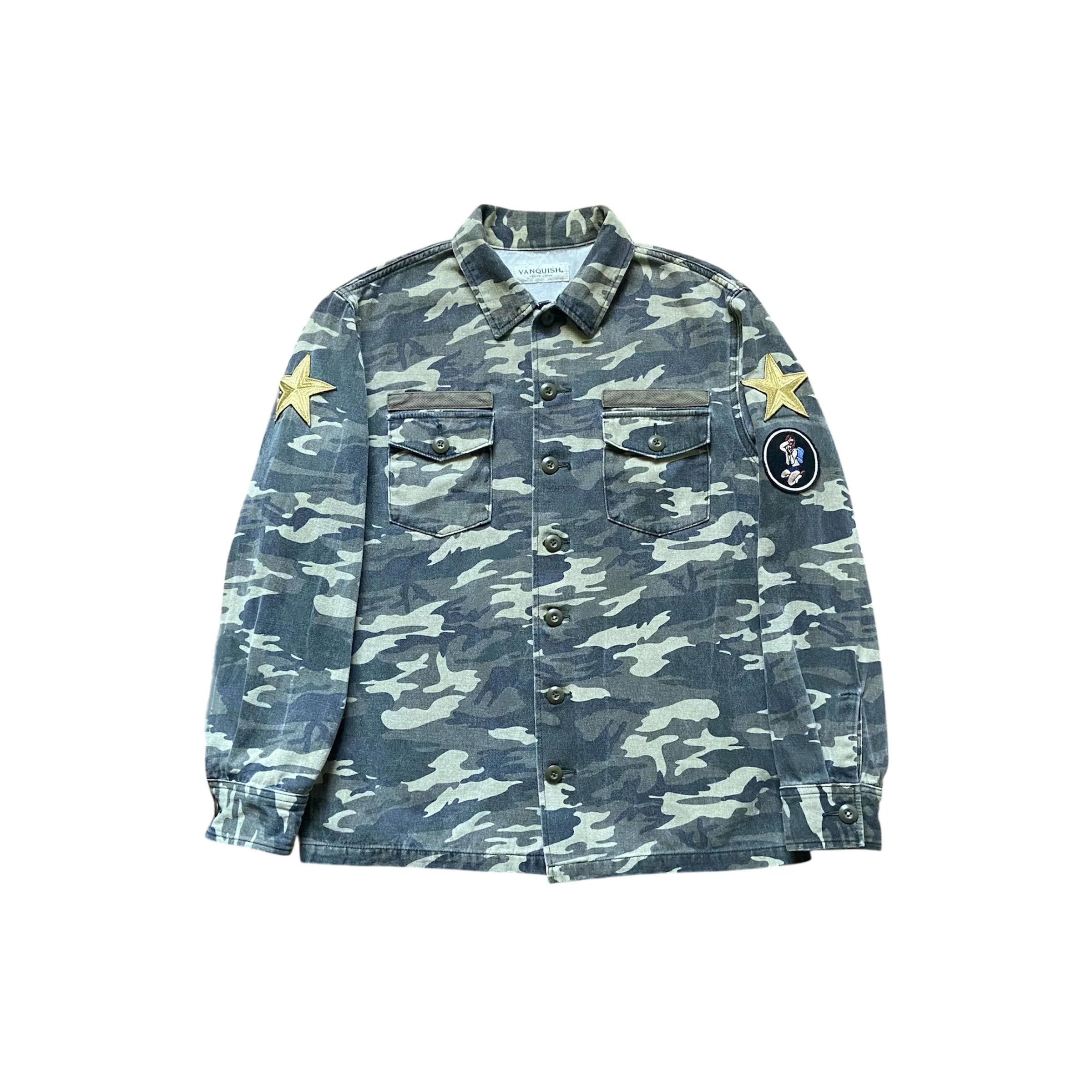 VANQUISH Camouflage Military Shirt