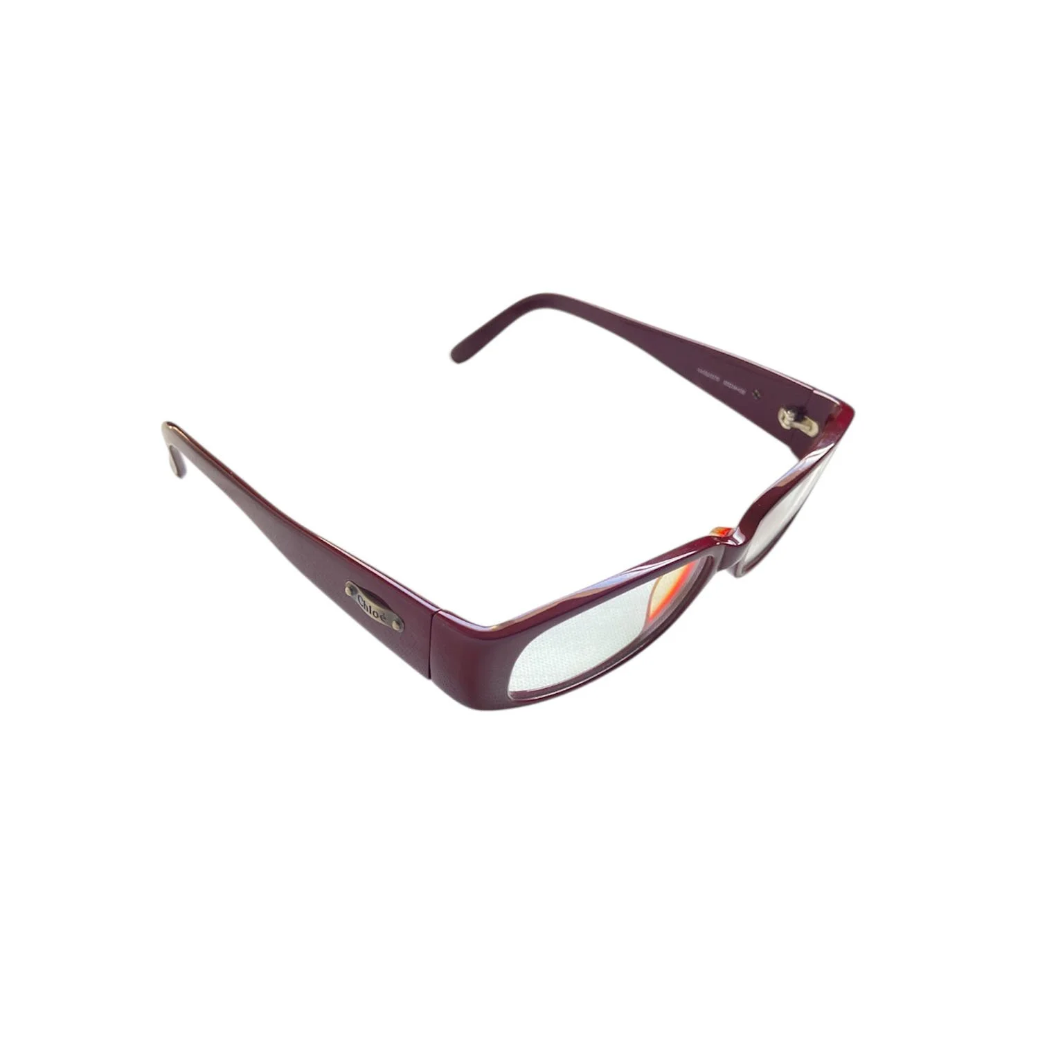 vintage Chloe burgundy reader glasses