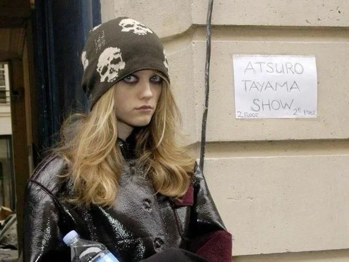 Japanese brand Skull Distressed Beanie