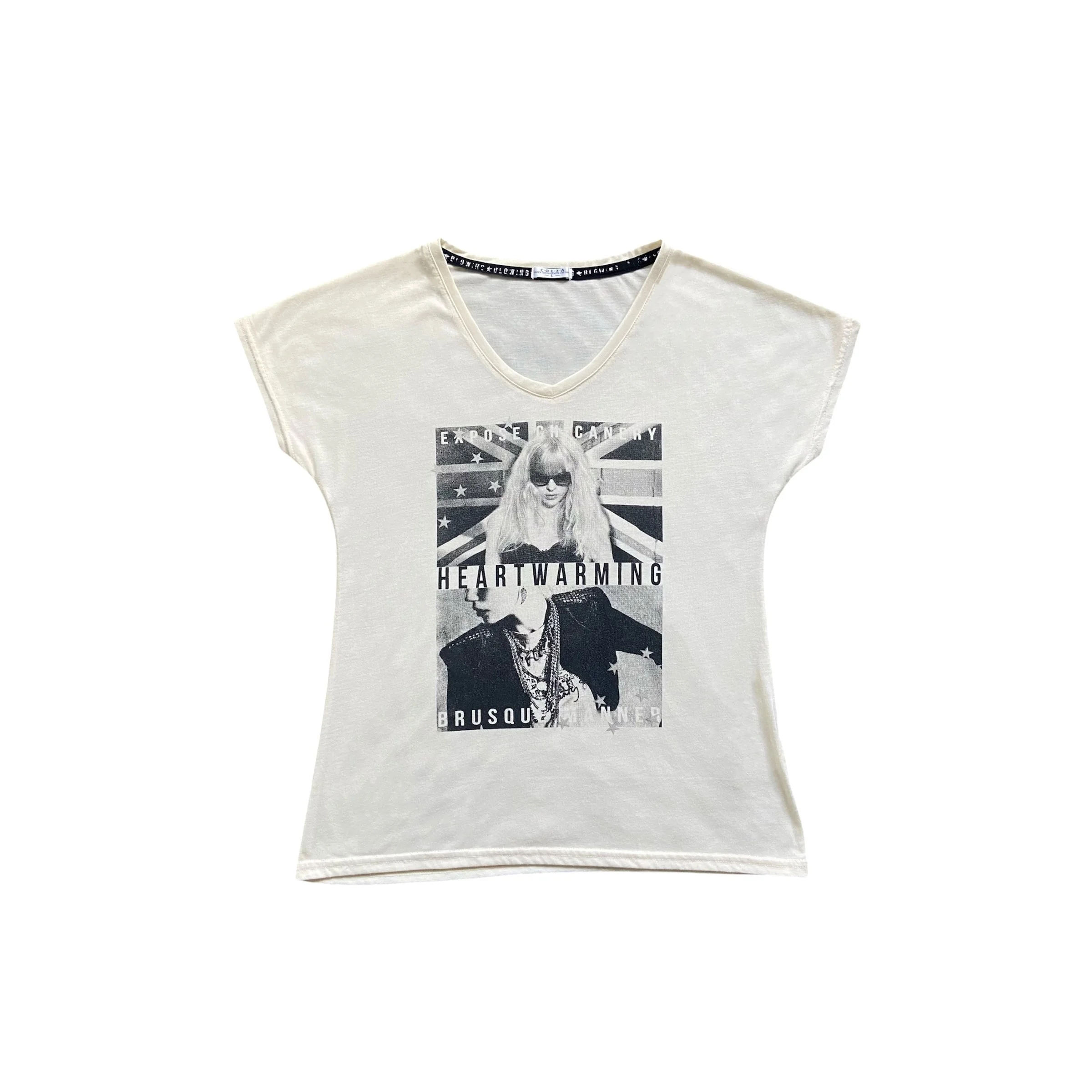 00s Archival punk blonde london tee