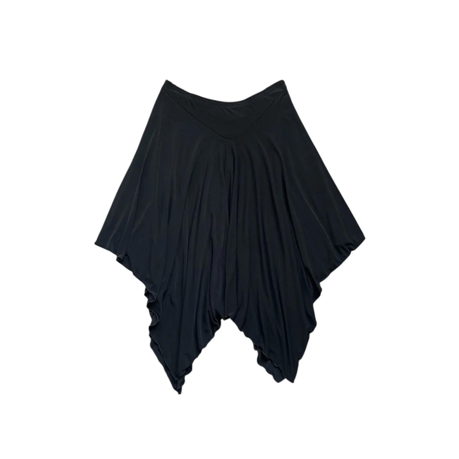 Vintage 90s black asymmetrical slouch skirt