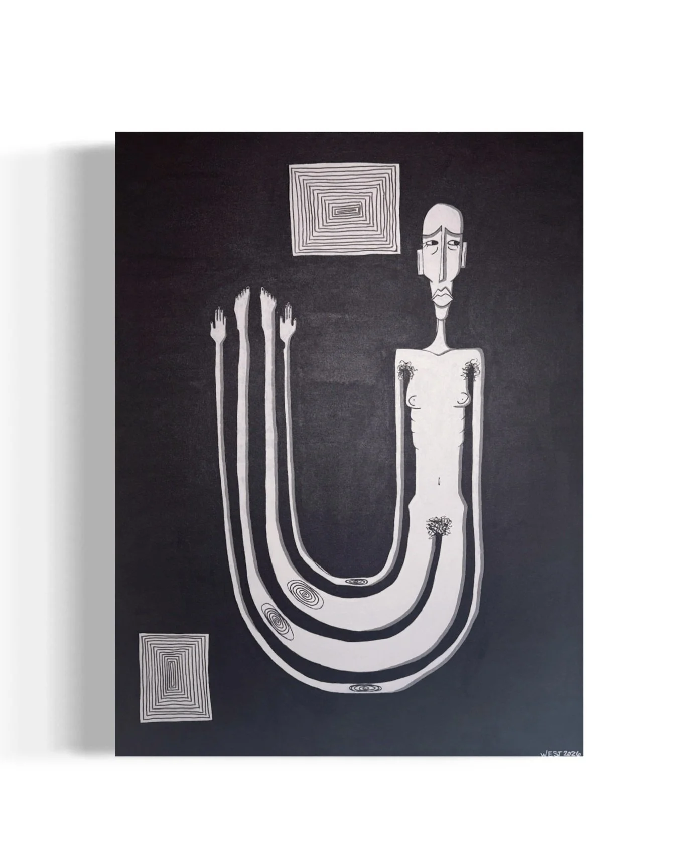 Don't Get Bent Outta Shape, 30" x 40", 2026