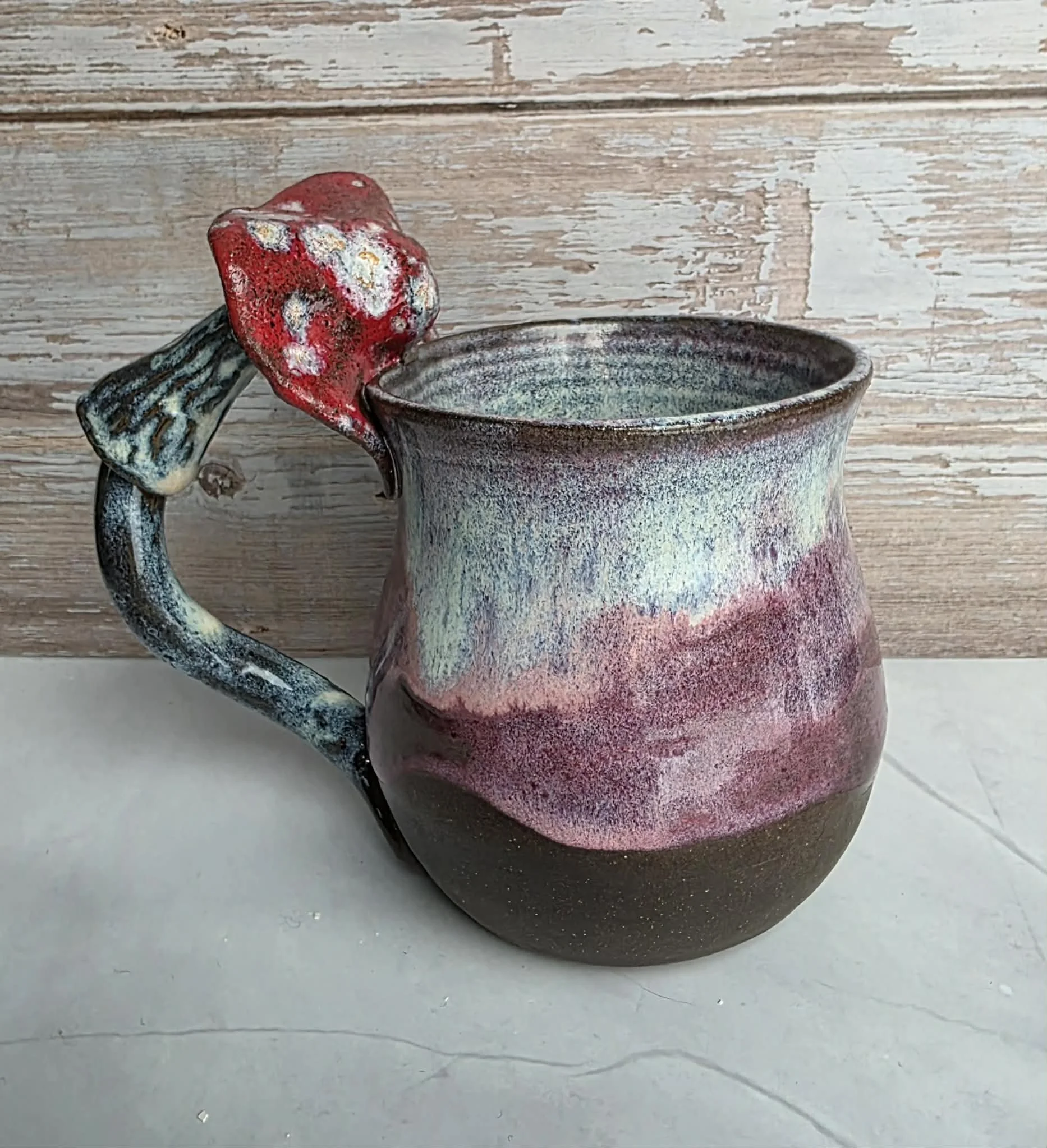 Mushroom Mug, Pink/Purple