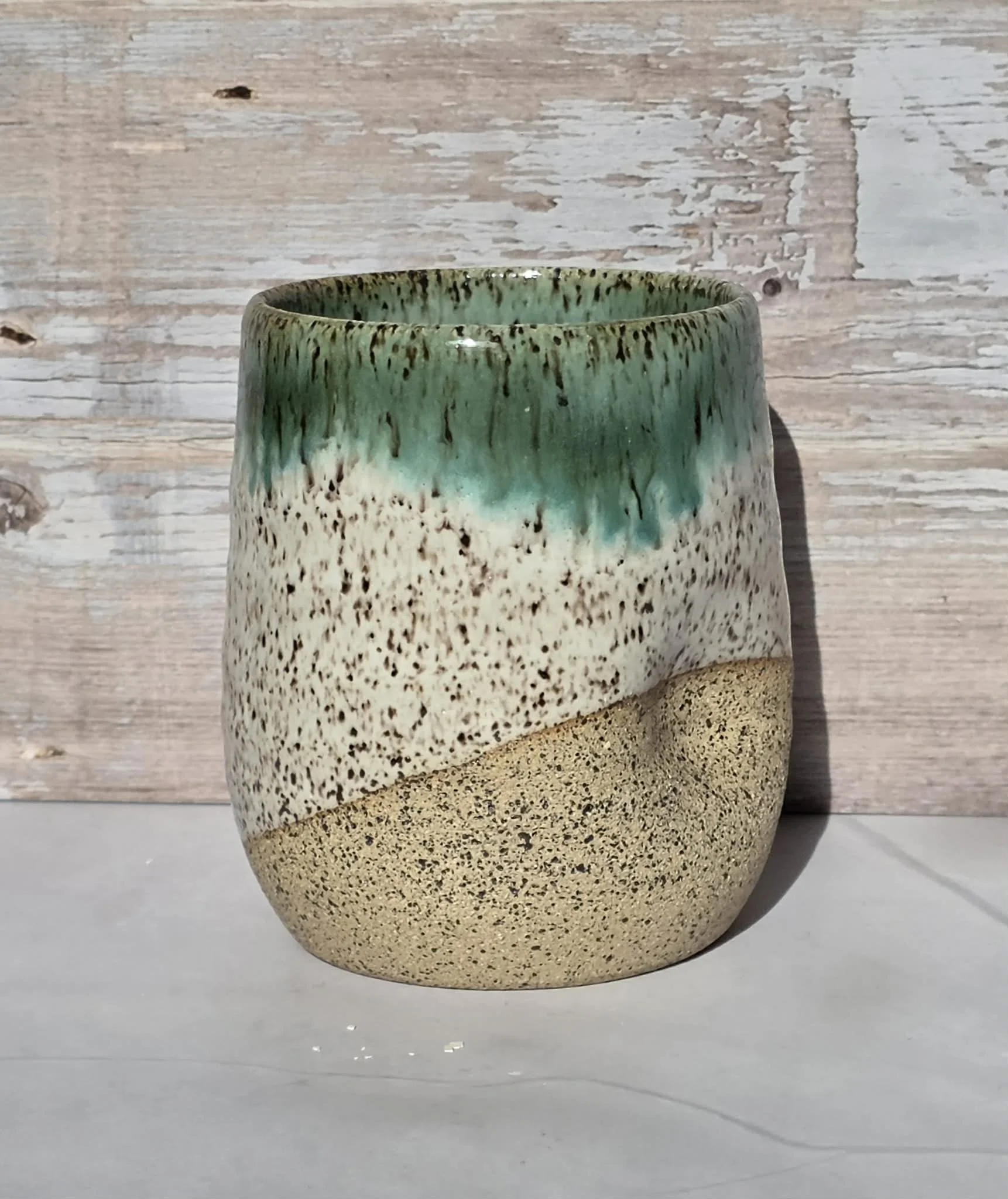 Cup, Teal/Cream 1