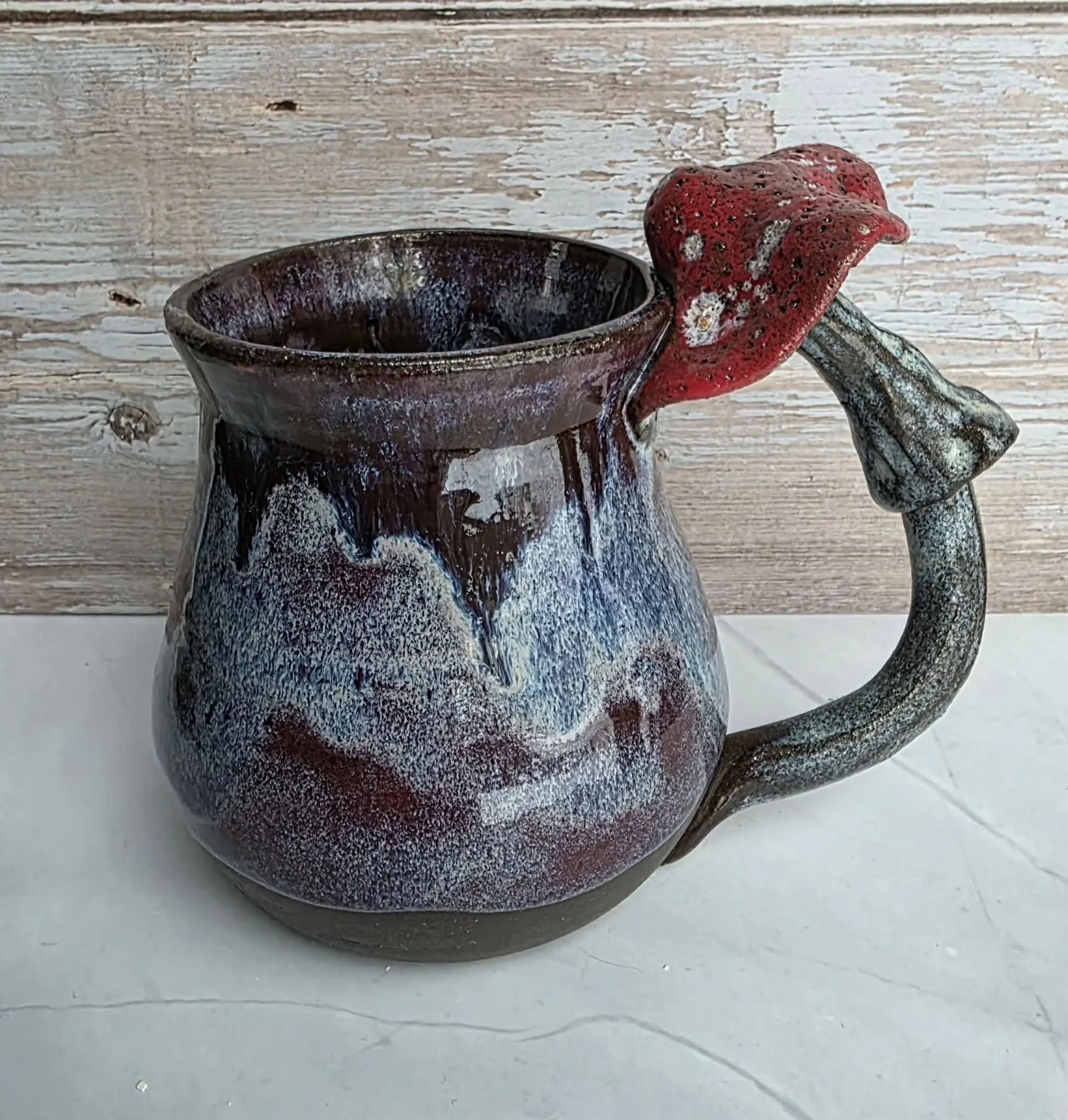 Mushroom Mug,Purple/Blue