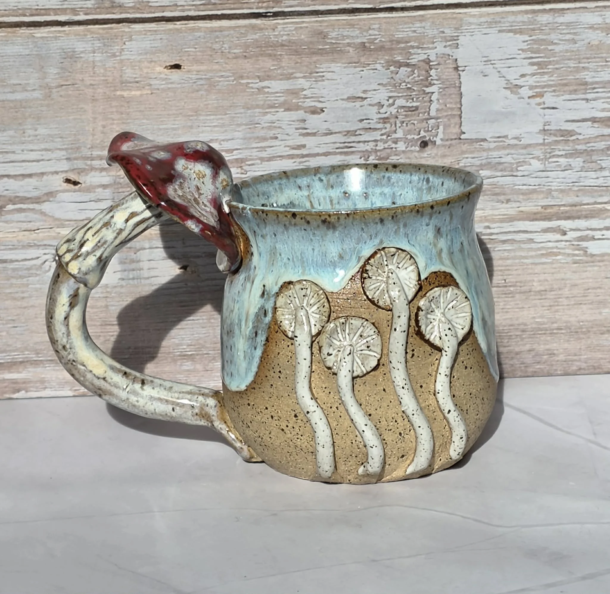 Mushroom Mug, Blue