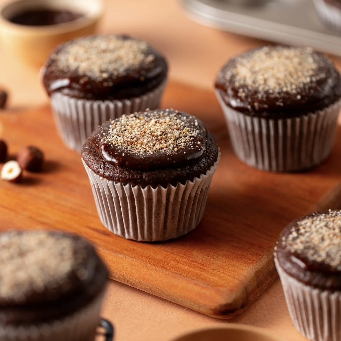 Cupcake de Nutella Vegano