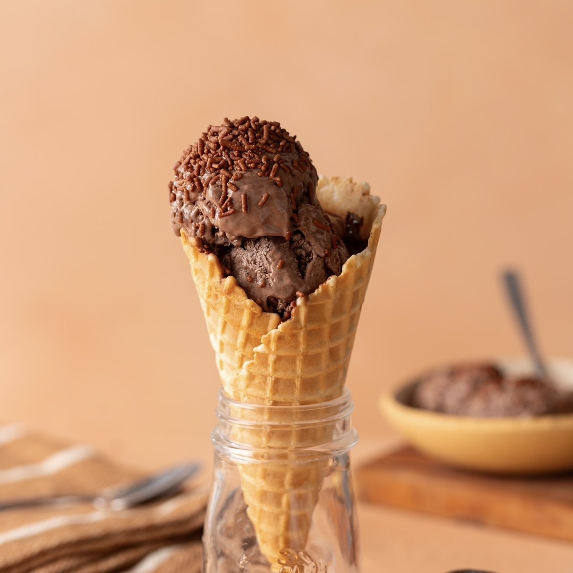 Sorvete de Brigadeiro Vegano