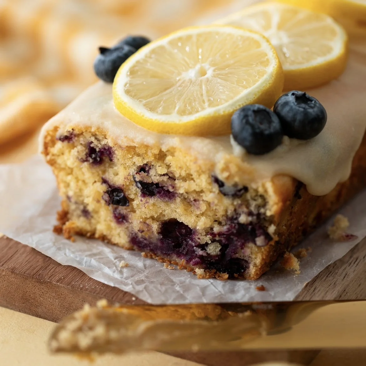 Bolo de Limão Siciliano com Mirtilo