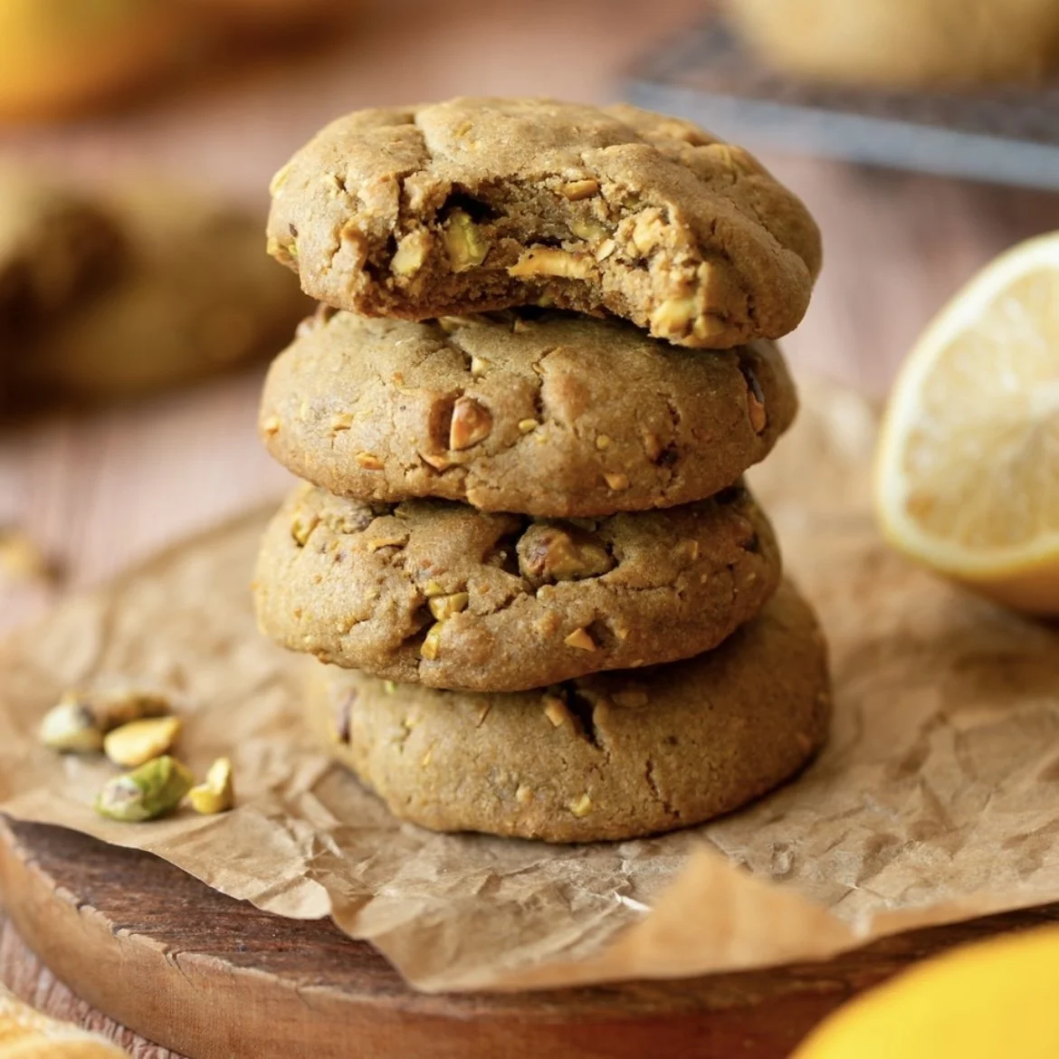 Cookie de Limão com Pistache