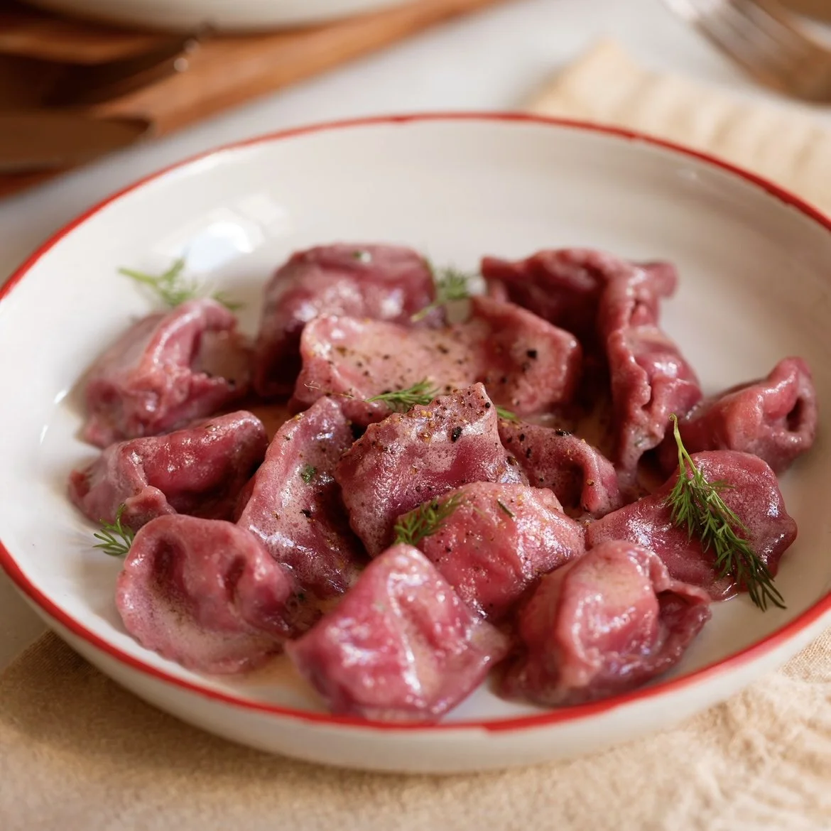 Agnolotti de Beterraba