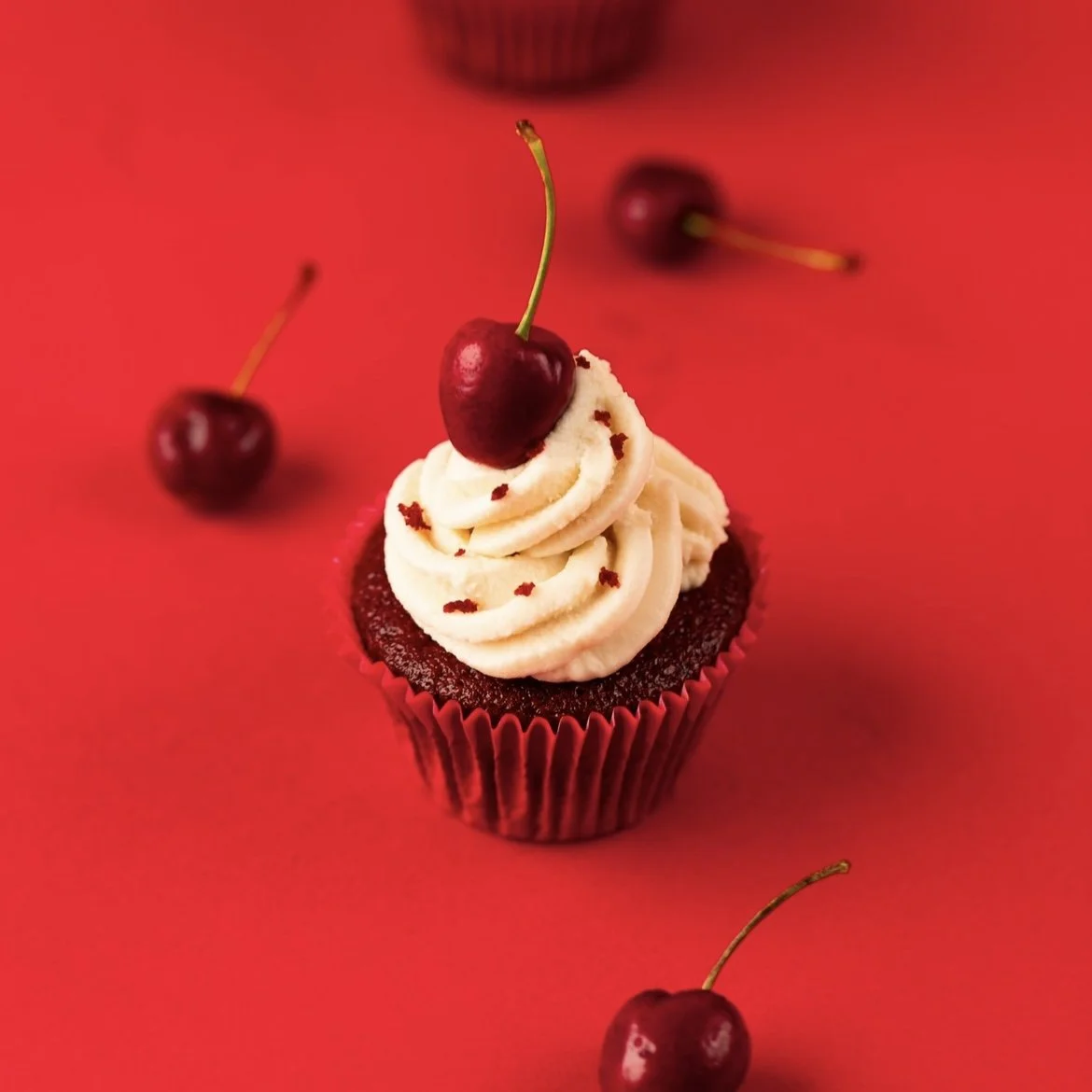 Cupcake Red Velvet Vegano