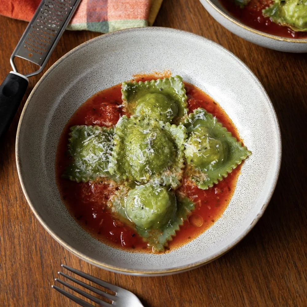 Ravioli de Espinafre com Ricota
