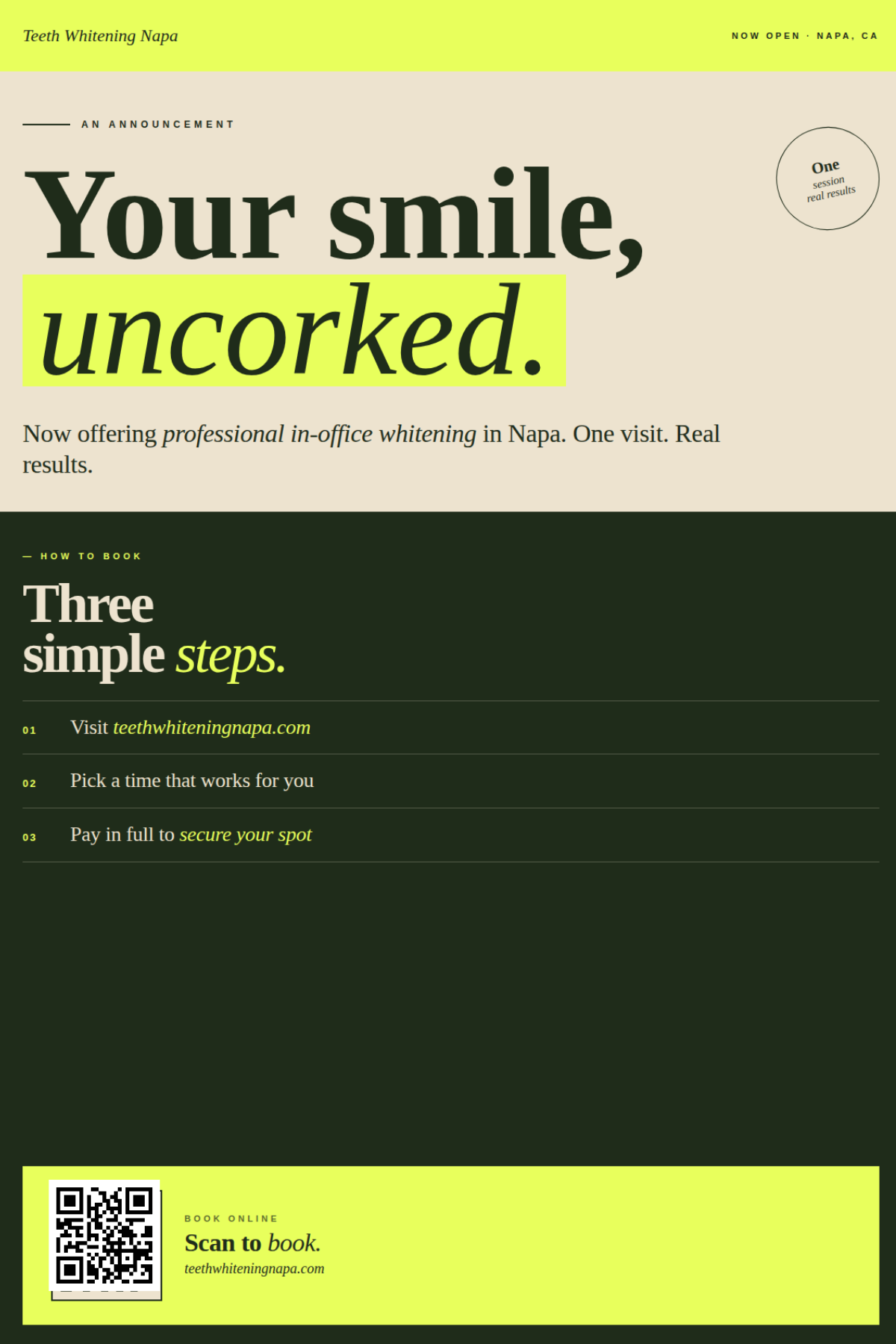 Your Smile, Uncorked: Professional Teeth Whitening in Napa, California