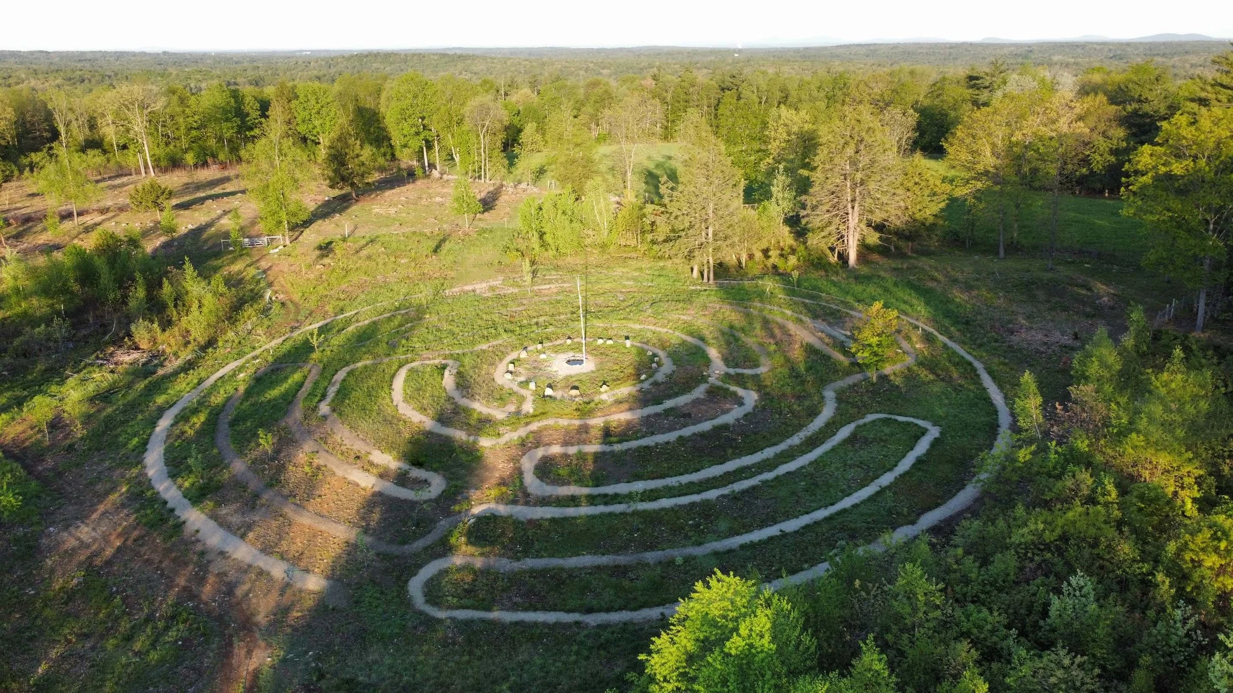 The healing labyrinth. You can't get lost here, you can only find yourself...