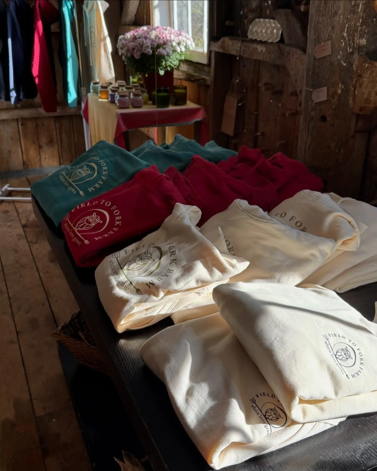 Welcome to The Little Farm Shop! Open till Christmas 9-5. Jams, spices, teas and other lovely things. Swing by!