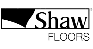 Shaw Floors logo with a stylized swoosh above and the company name and 'FLOORS' beneath.