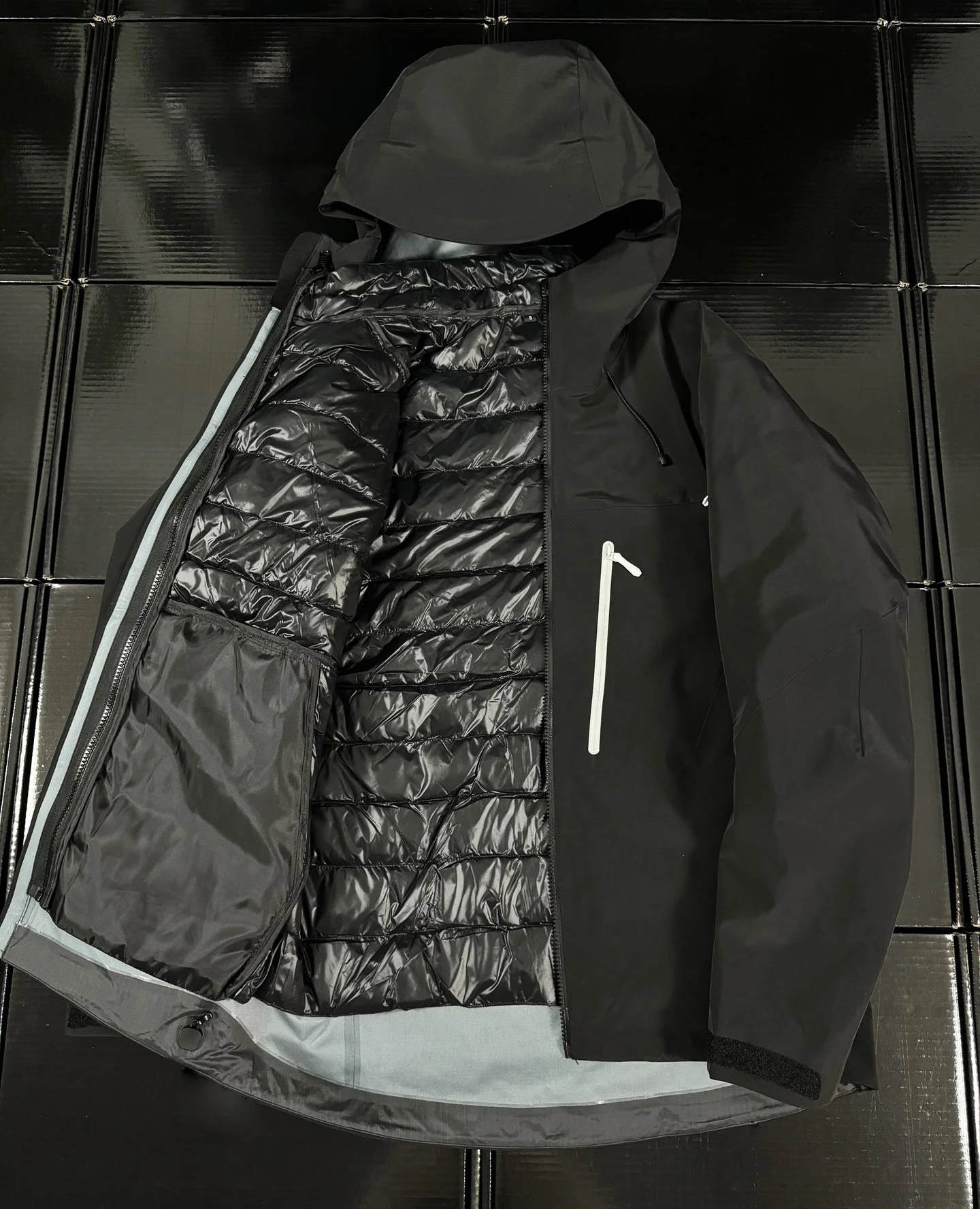 Orca AR6 AP SV With Diy Logo 3-in-1 Puffer Jacket Three Ways to Wear Removable Down Coat Recco GORE-TEX Triple-proof Technology Windproof Waterproof Outdoor Outwear